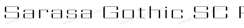 Sarasa Gothic SC Reg字体转换